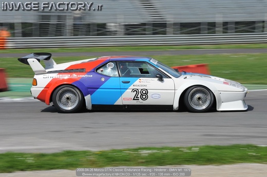 2008-04-26 Monza 0774 Classic Endurance Racing - Hinderer - BMW M1 1979